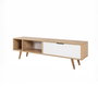 Hanah Home Venüs 3640 Soporte para TV Roble zafiro y blanco